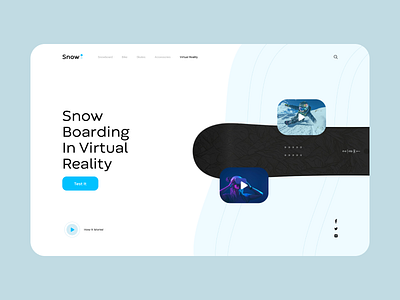 snowboarding virtual reality screen