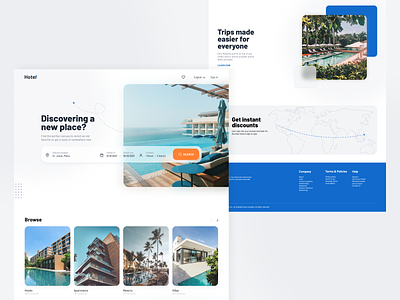 Hotel Website design hotel resorts ui uiux vacation web design website
