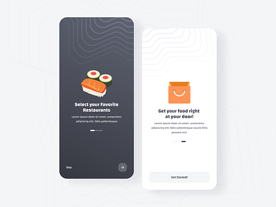 Food Delivery App Onboarding 🍣