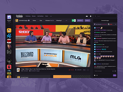 Twitch redesign design streaming twitch ui uiux website