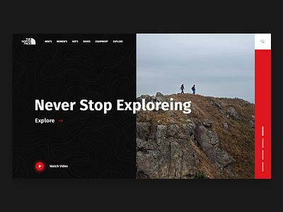 North Face Redesign uiux unique