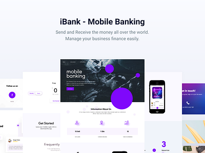 iBank - Finance Landing Page