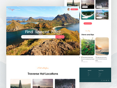 Indonesia - Travel Landing Page indonesia landing page travel ui