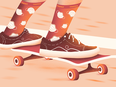 Socks for the quarantine color palette digital fashion illustration illustrator shoes shop skateboarding skating vans