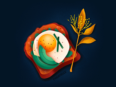 I’ll make your eyes drool! art breakfast design digital drawing food graphic designer illustration illustrator marketing toast
