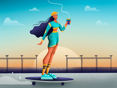 Don’t drink and skate animation branding design digital illustration illustrator marketing motion design motion graphics skateboarding