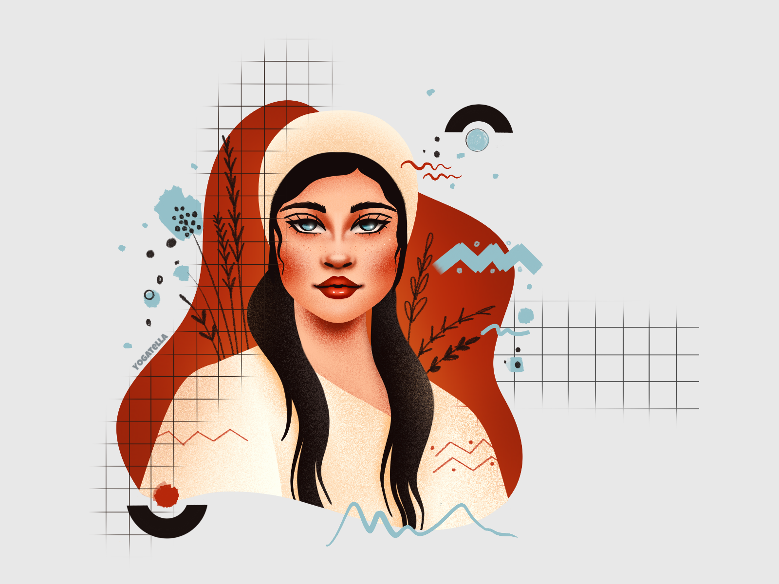 Romanian Girl with Traditional Clothes clothes design digital drawing fashion folklore girl graphic design illustration illustrator makeup portrait romanian