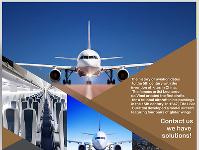 Aviation Flyer graphic design