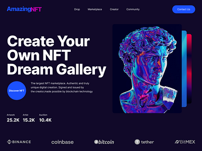 Amazing NFT - Landing Page