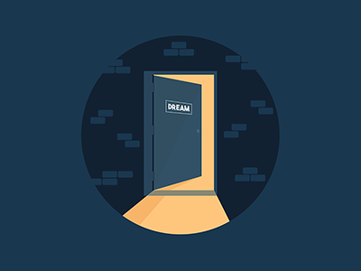 Dream Door door dream flat flat design ui design