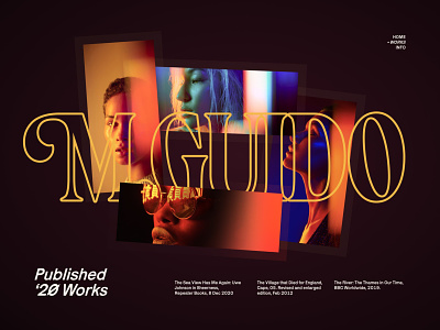 M.Guido — Works dark design exploration grid header layout magazine minimal poster projects scroll scroller showcase stroke typography ui work works