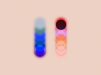 Opposite spectrums 🌈 abstract art colourful gradient grainy illustration rainbow spectrums texture vector
