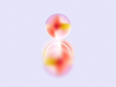 Reflections 💫 abstract art gradient illustration minimal spheres surreal texture