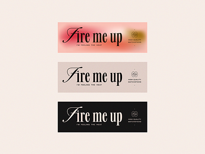 Fire me up 🧨 branding gradient illustration matchbox matches minimal packaging retro texture