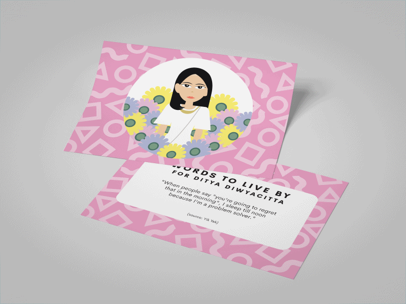 Iconic Friends Card Vol. I card floral flowers friends gif icon pattern vector