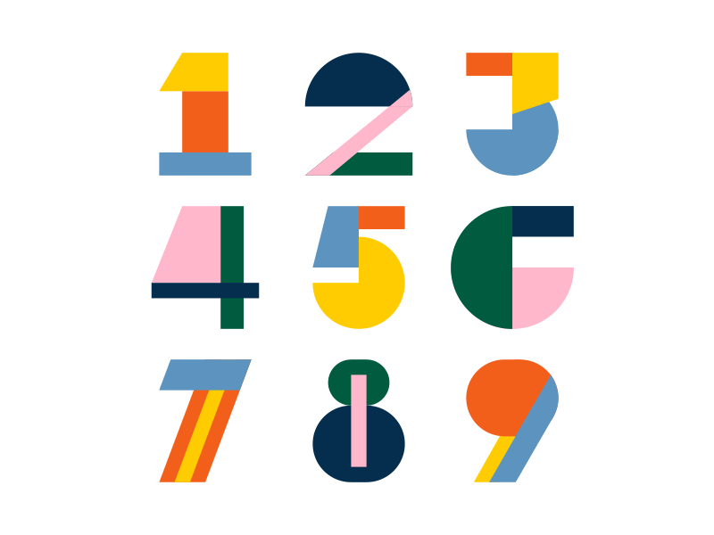 Numbers by Zan on Dribbble