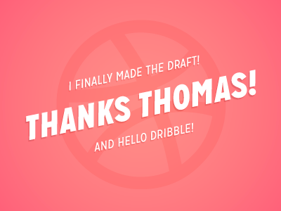 Thanks Thomas! debut thanks