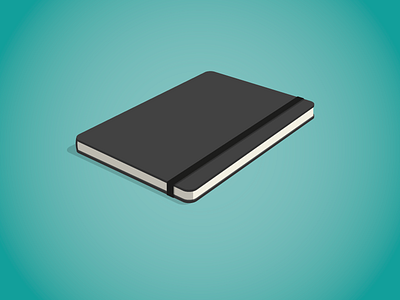 Moleskin illustration moleskin notebook sketchbook vector