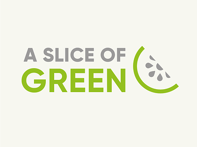 Slice Logo branding ethical fruit green identity design kitchenware kiwi lifestyle brand logo minimal slice sustainable