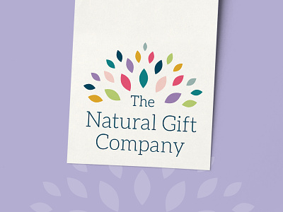 The Natural Gift Company Logo Design branding bright burst celebrate colorful ethical gift gift tag leaves logo logo inspiration logomark natural organic product tag sustainable tag tag design warm