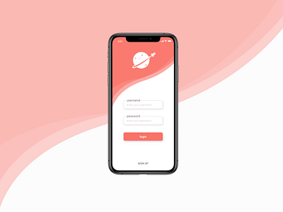 Spaceasy login screen app app concept app design design form design mobile ui user interface