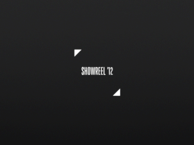 Showreel '12 Intro Animation animation debut motion graphics primitive showreel 12