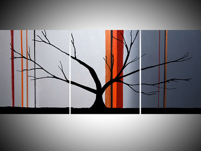 guardian of color tree of life painting triptych wall art 3 piece artwork landscape illustration modern art multi panel wall art painting tree painting images trees with special meaning triptych triptych wall art wall art