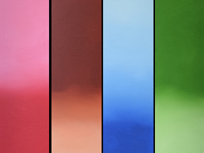 Rainbow Multi Panel Wall Art Triptych wall decor