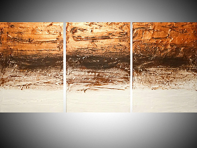 Copper Tones painting, in metallic paint 5 sizes