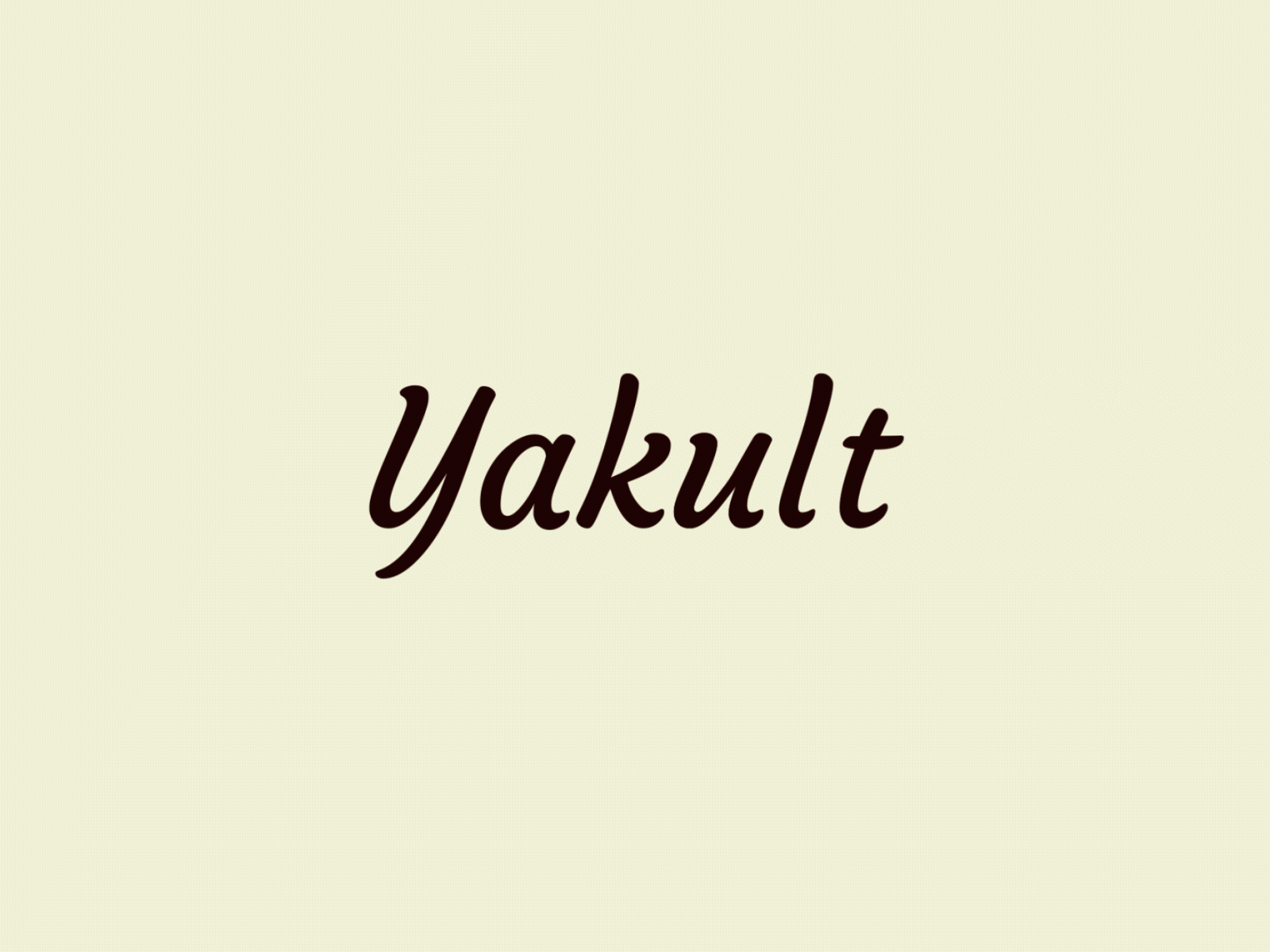 Yakult logo animation