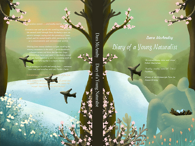 Cover illustration design for: Diary of a Young Naturalist cover cover design design graphic design illustration natural illustration