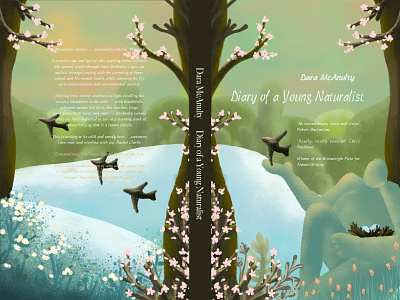 Cover illustration design for: Diary of a Young Naturalist