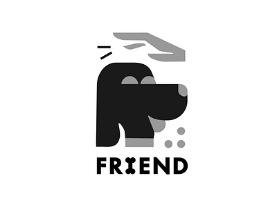 FRIEND art branding design dog dribbble icon illustration logo logos vector