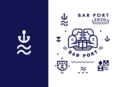 PORT art dribbble icon illustration logo logos sailor sea vector
