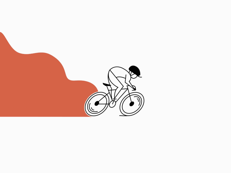 cyclist animation bike cyclist graphic design logo