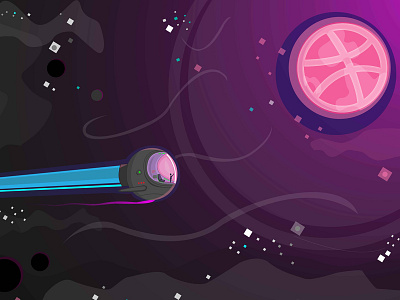 lonely space dribbble loneliness milky way one shuttle space