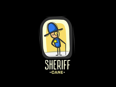Sheriff cane sheriff vector