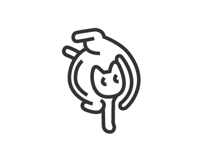 Cat art cat icon illustration logo