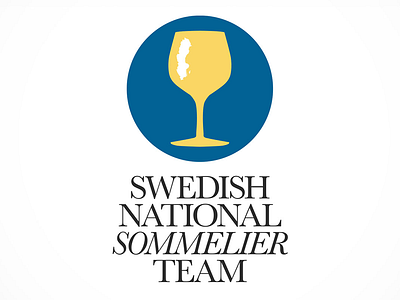 Swedish National Sommelier Team glass logo sommelier sweden swedish wine