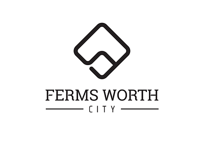 Day #22 - Ferms Worth architect architecture challenge city design designer graphic graphicdesign grid idea logo logo design logodesign logos monogram monoline