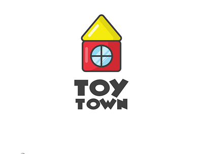 Day #50 - To Town challenge design flat graphic graphicdesign grid home house idea illustration logo logo design logodesign logos toy typography vector