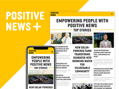 Positive News Logo & Website