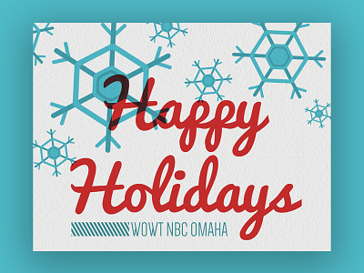 Wowt Nbc Omaha Christmas Card card christmas graphic design holiday snow snowflake