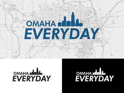 Omaha Everyday - Unused Logo design illustration john matychuk logo nebraska omaha typography vector