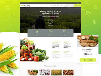 Farmcrowdy Web Redesign agriculture farmcrowdy gravit designer user interface web