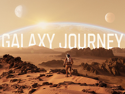 Galaxy Journey astronaut cosmos creative direction future galaxy journey mars planet travel