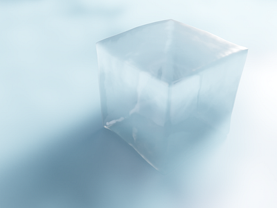 The Cube 🧊 3d 3d art 3d illustration 3d modeling 3d render blender blender 3d blue cold cube design digital art digital illustration ice icecube illustration minimalistic render simple winter
