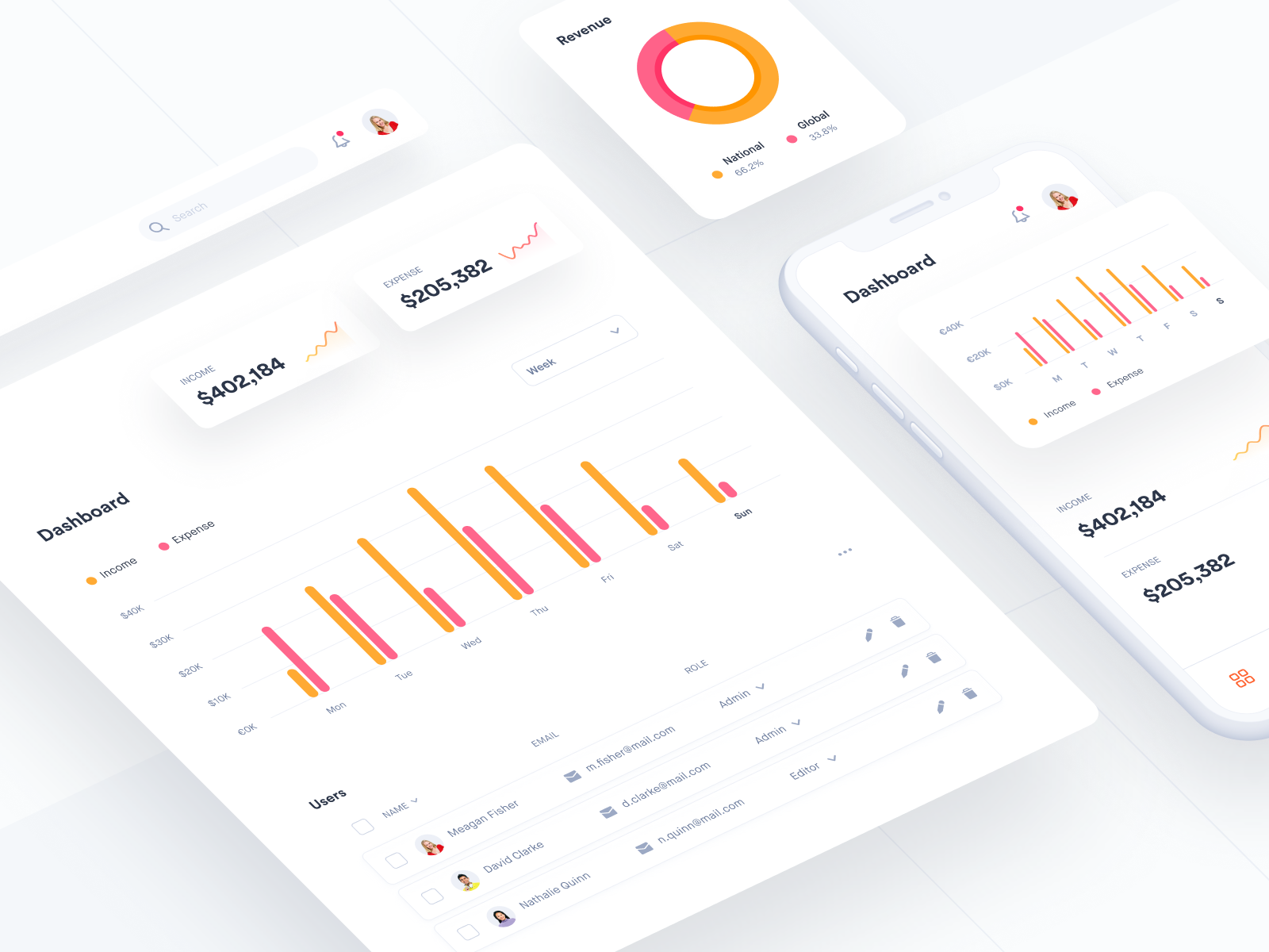 Sleek FinTech app by Heavyweight on Dribbble