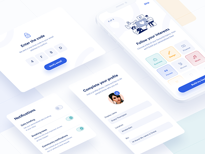 Onboarding categories login login flow mobile onboarding notification settings notifications onboard onboarding onboarding illustration onboarding screen onboarding screens onboarding ui profile settings register flow sign up flow step by step steps walk through walkthrough wizard