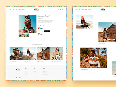 Outfit Africa – Looks clean design ecommerce minimal product responsive shop ui ux web webshop website